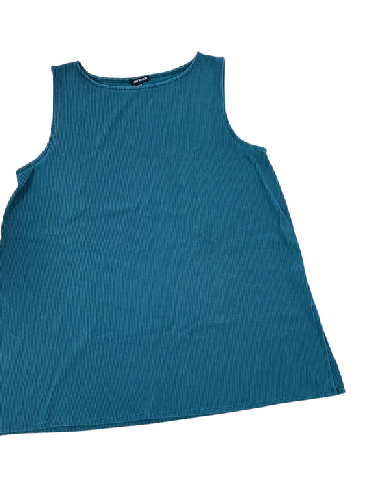 Top Sleeveless By Eileen Fisher In Green, Size:Xl