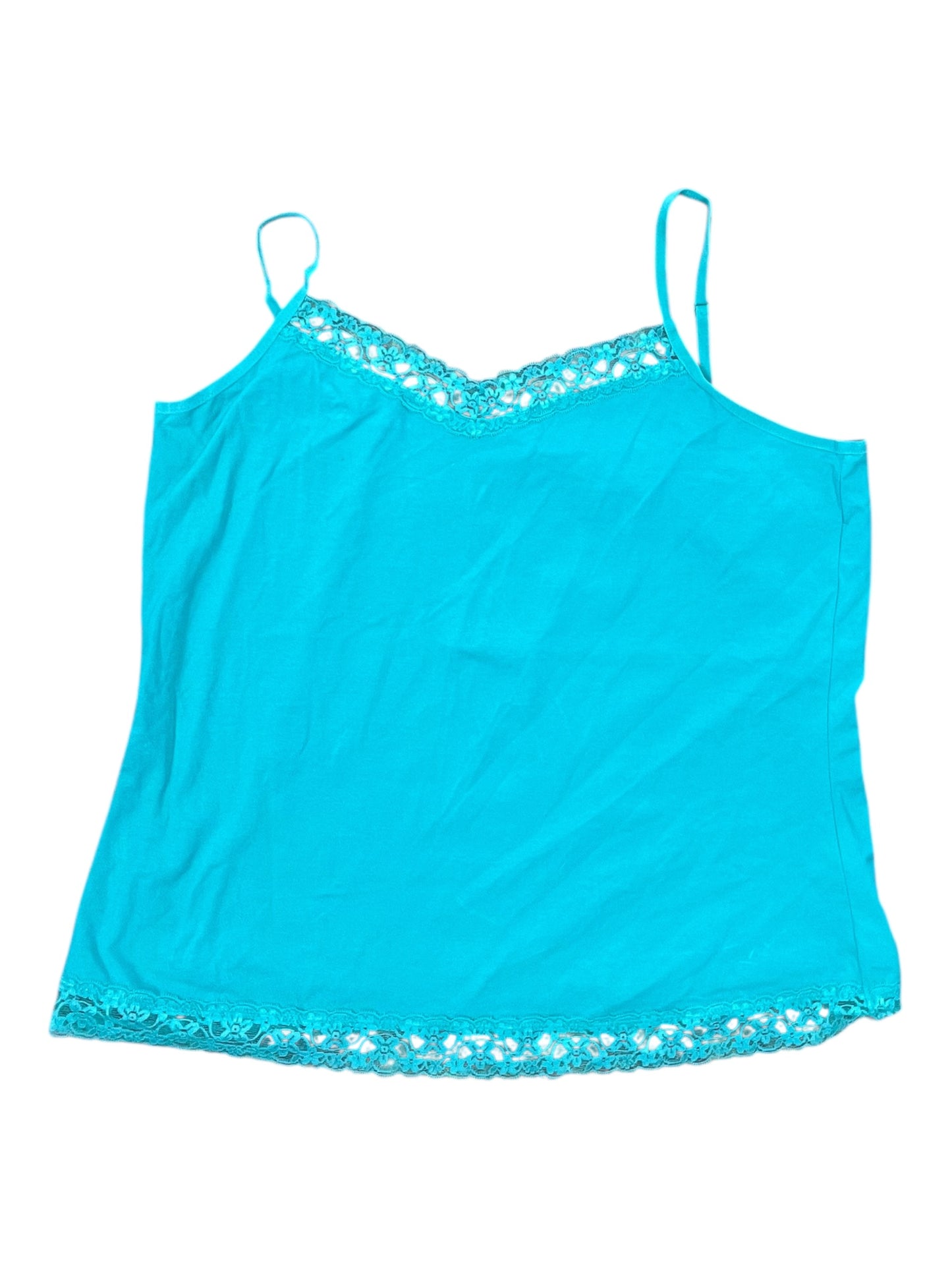 Top Cami By Christopher And Banks In Teal, Size:Xl