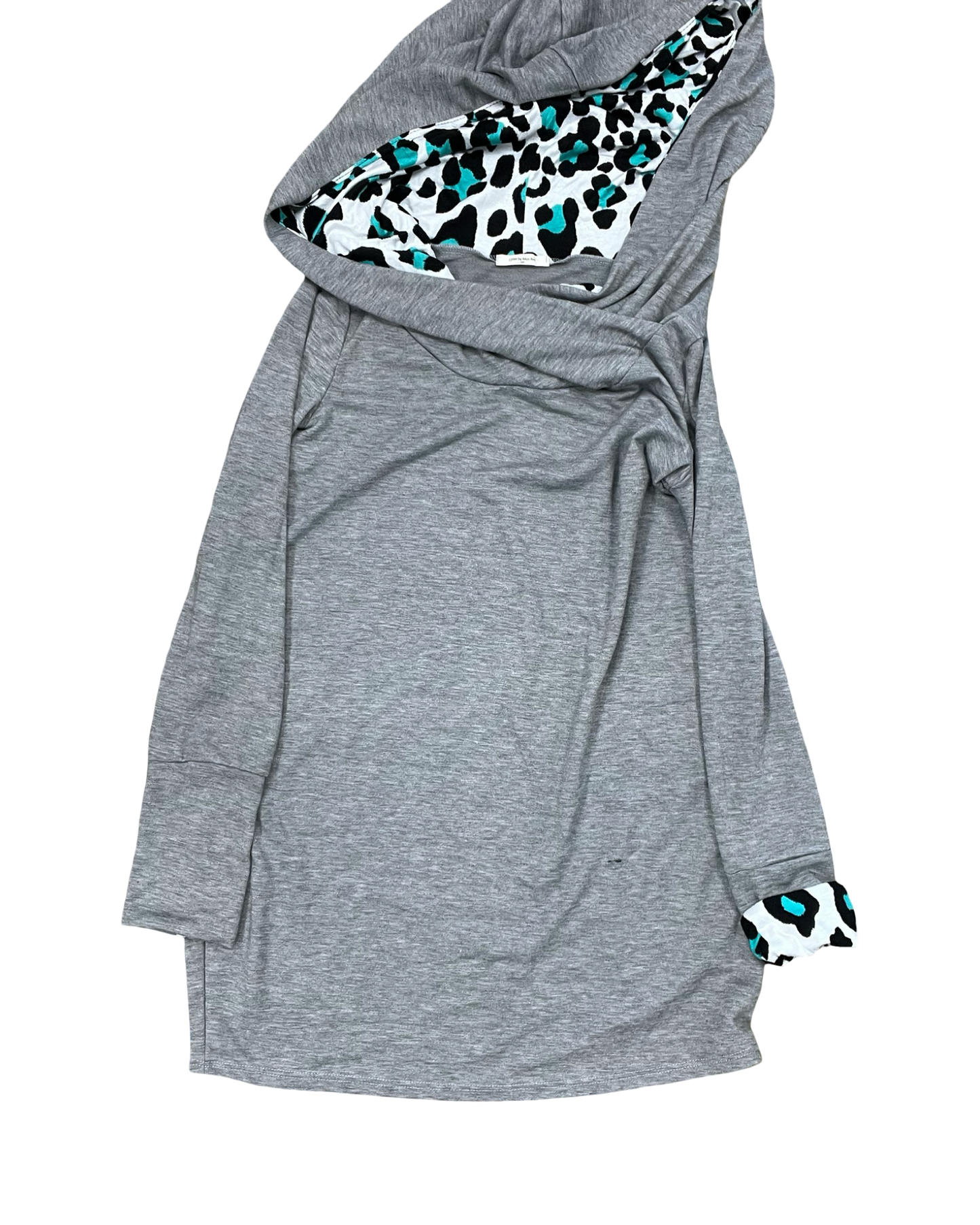 Sweatshirt Hoodie By Mon Ami In Grey, Size:L
