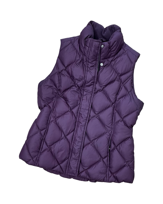 Vest Puffer & Quilted By Eddie Bauer In Purple, Size:M