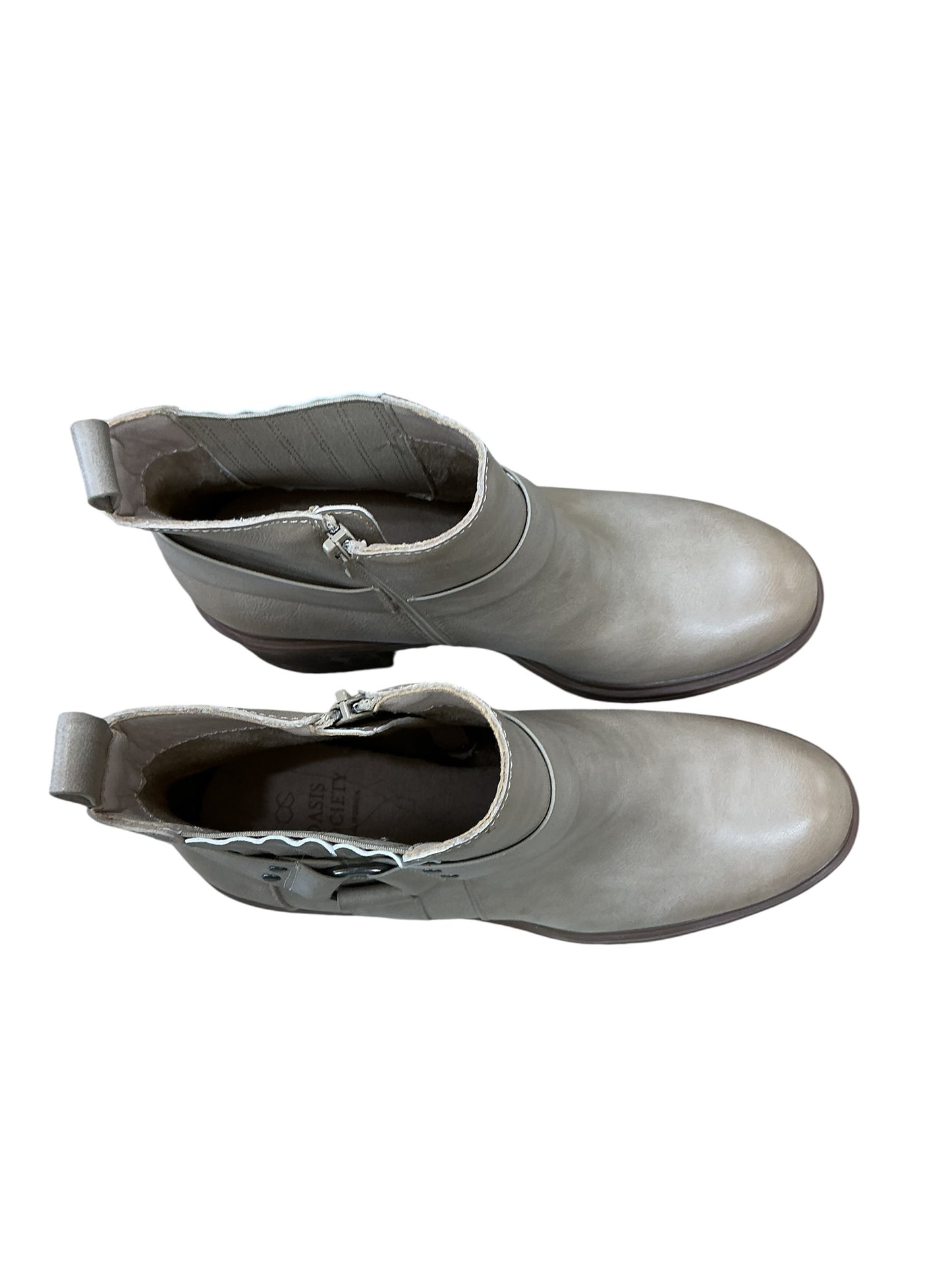 Boots Ankle Heels By Oasis Society In Tan, Size:7.5