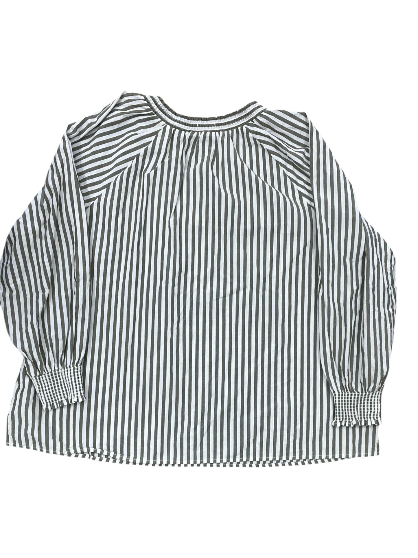 Top Ls By Maurices In Green & White, Size:2X