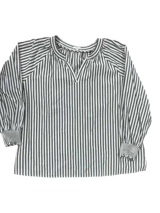 Top Ls By Maurices In Green & White, Size:2X