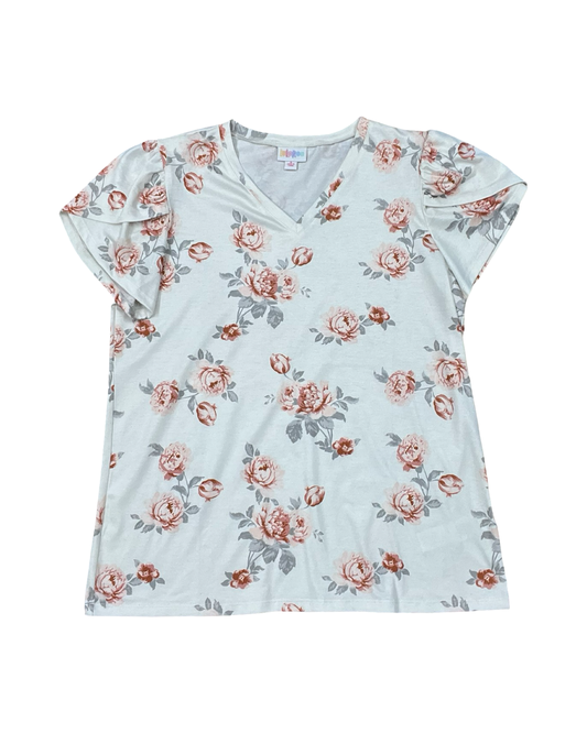 Top Ss By Lularoe In Cream, Size:S