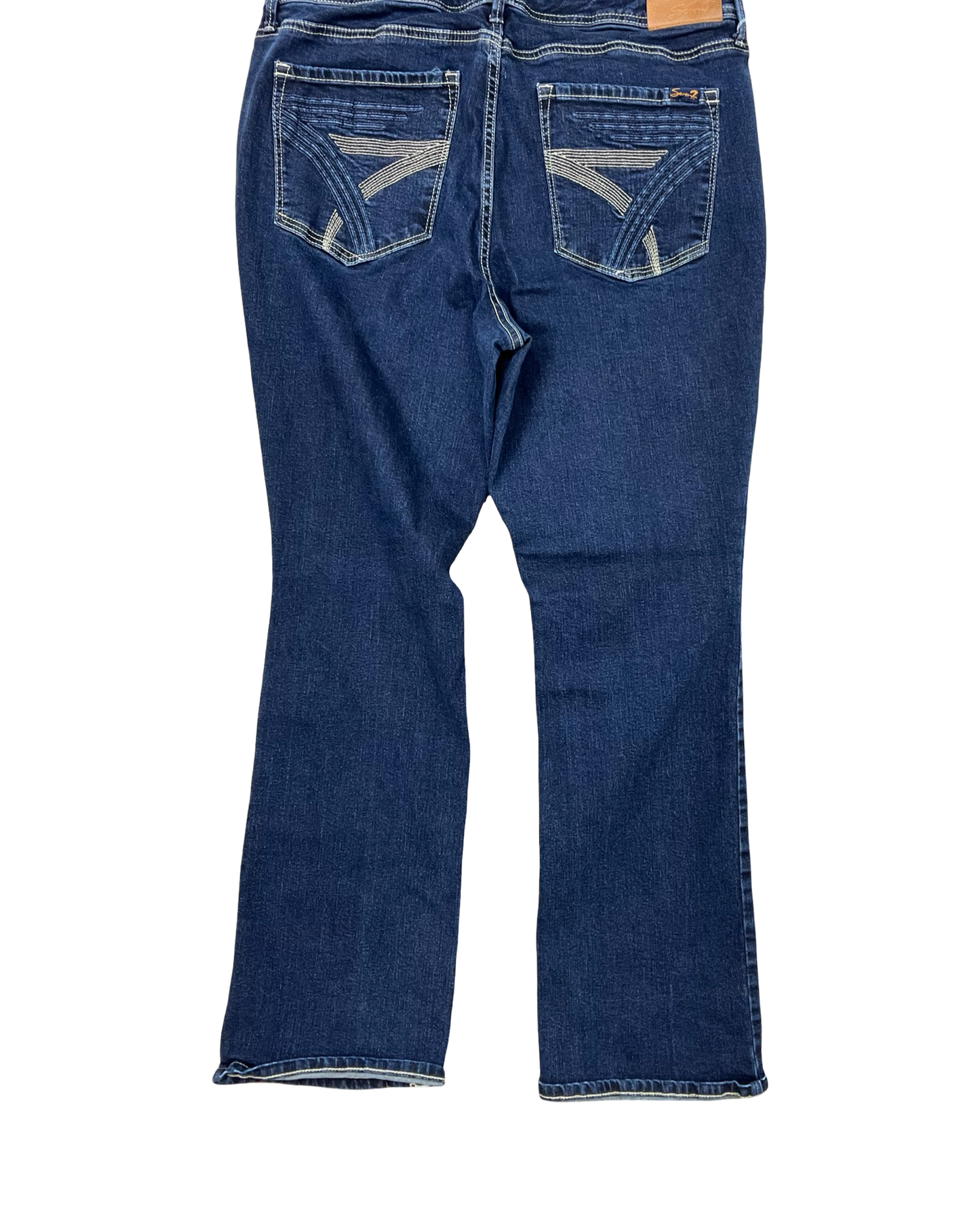 Jeans Cropped By Seven 7 In Blue Denim, Size:1X