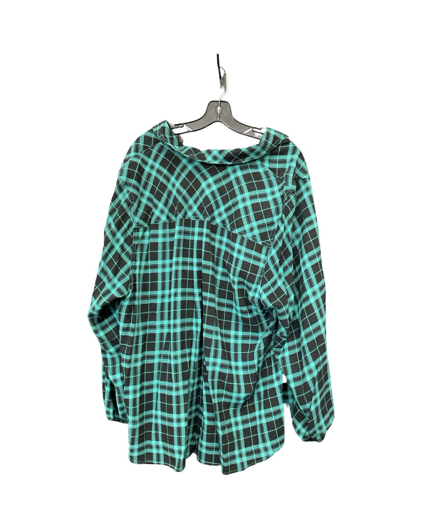 Top Ls By Torrid In Black & Green, Size:4X