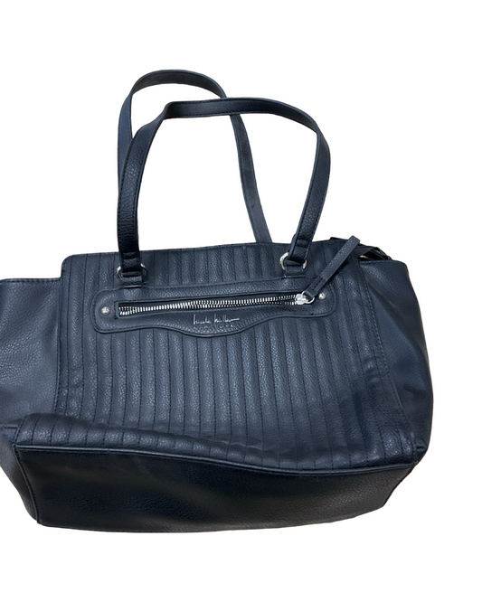 Handbag By Nicole Miller In Black, Size:Medium