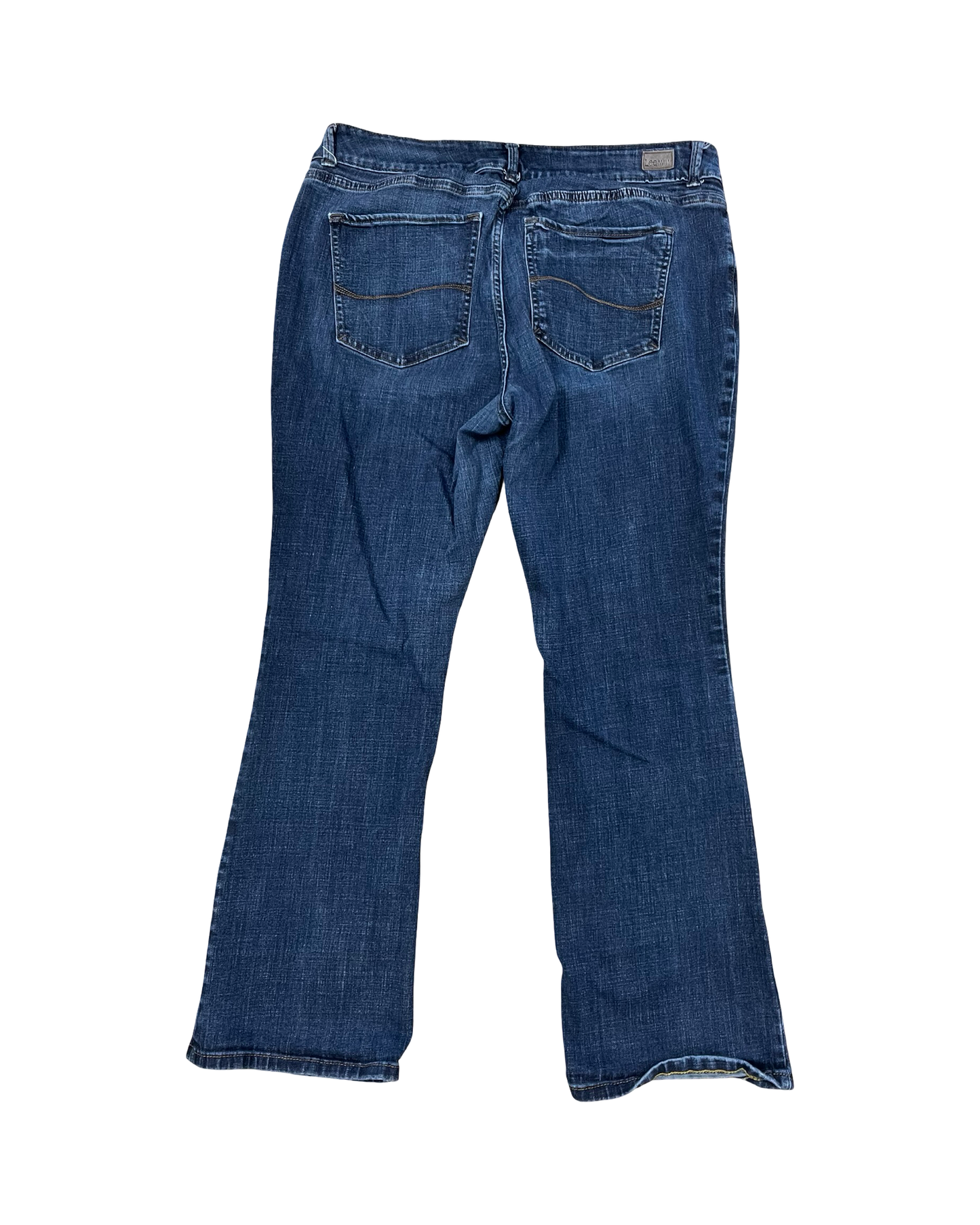 Jeans Boot Cut By Lee In Blue Denim, Size:18