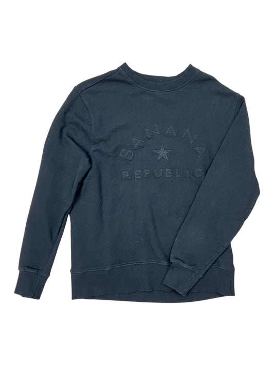 Sweatshirt Crewneck By Banana Republic In Black, Size:M