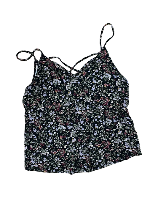 Top Sleeveless By American Eagle In Floral Print, Size:M