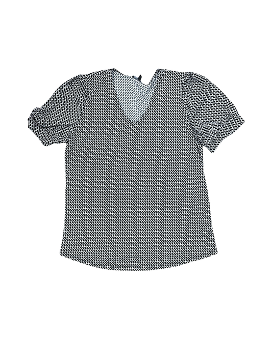 Top Ss By Adrianna Papell In Black & White, Size:S