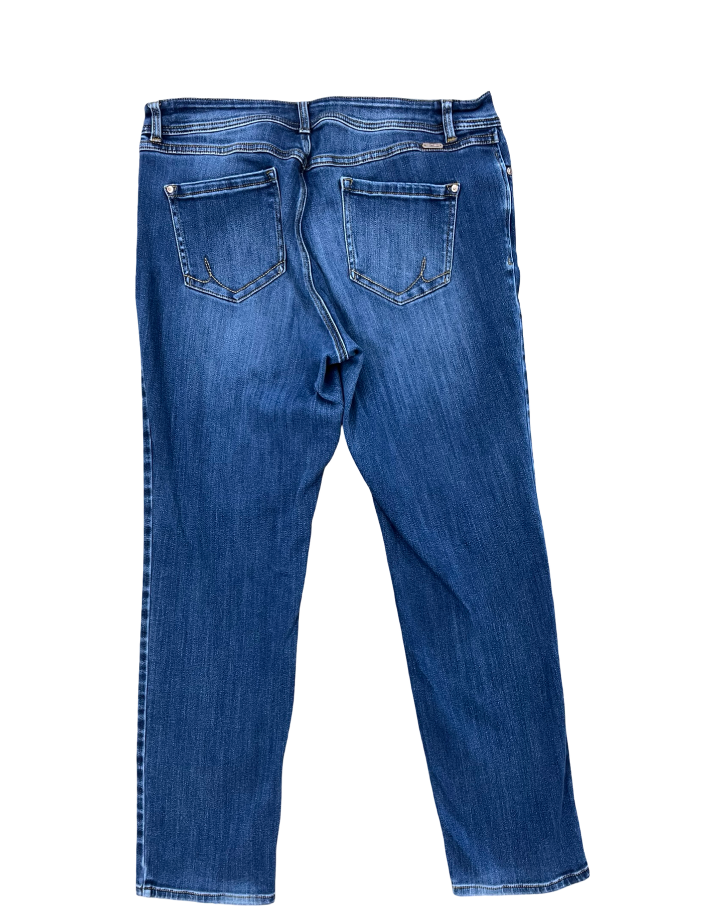 Jeans Straight By Inc In Blue Denim, Size:14