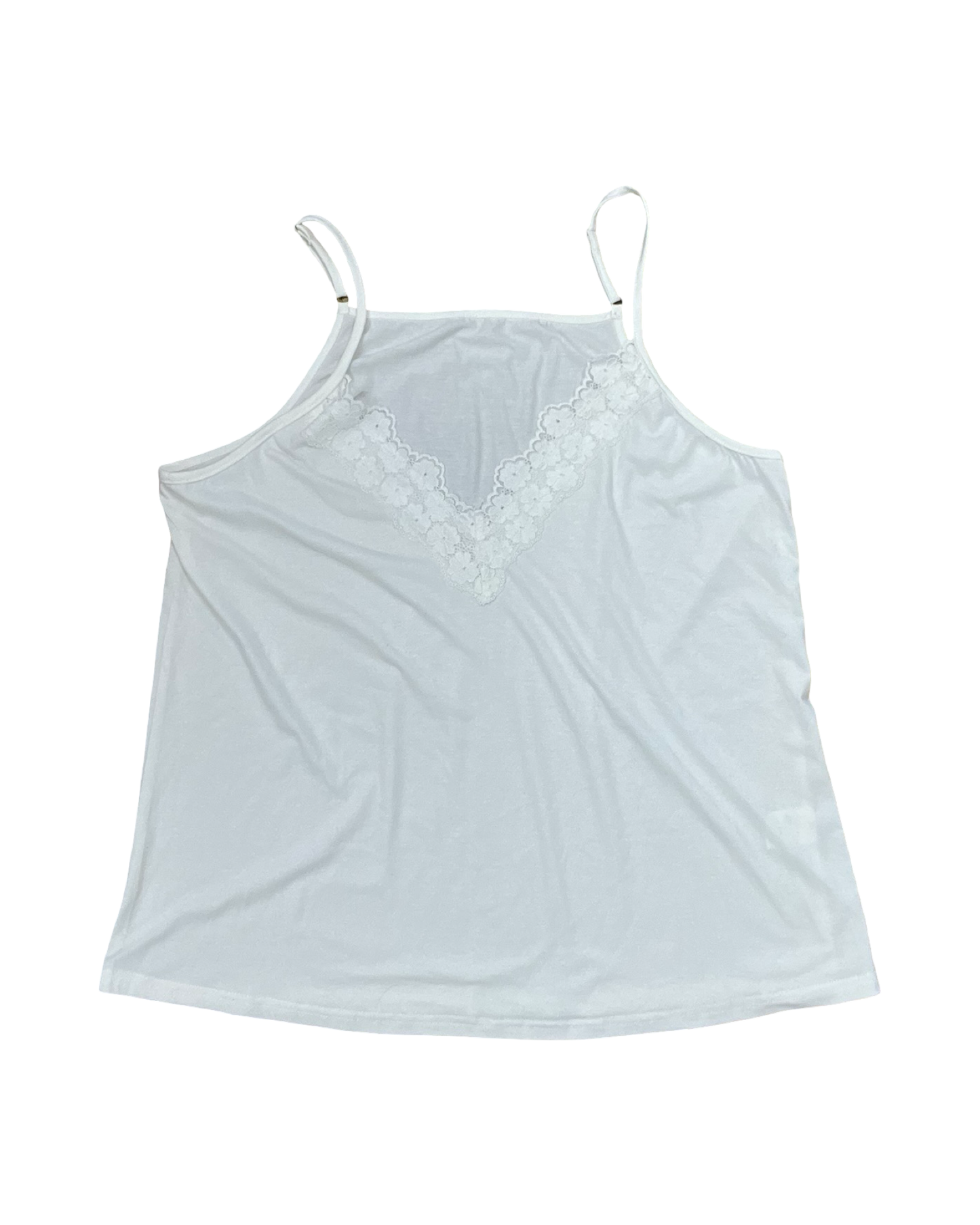 Top Cami By Clothes Mentor In Cream, Size:Xl