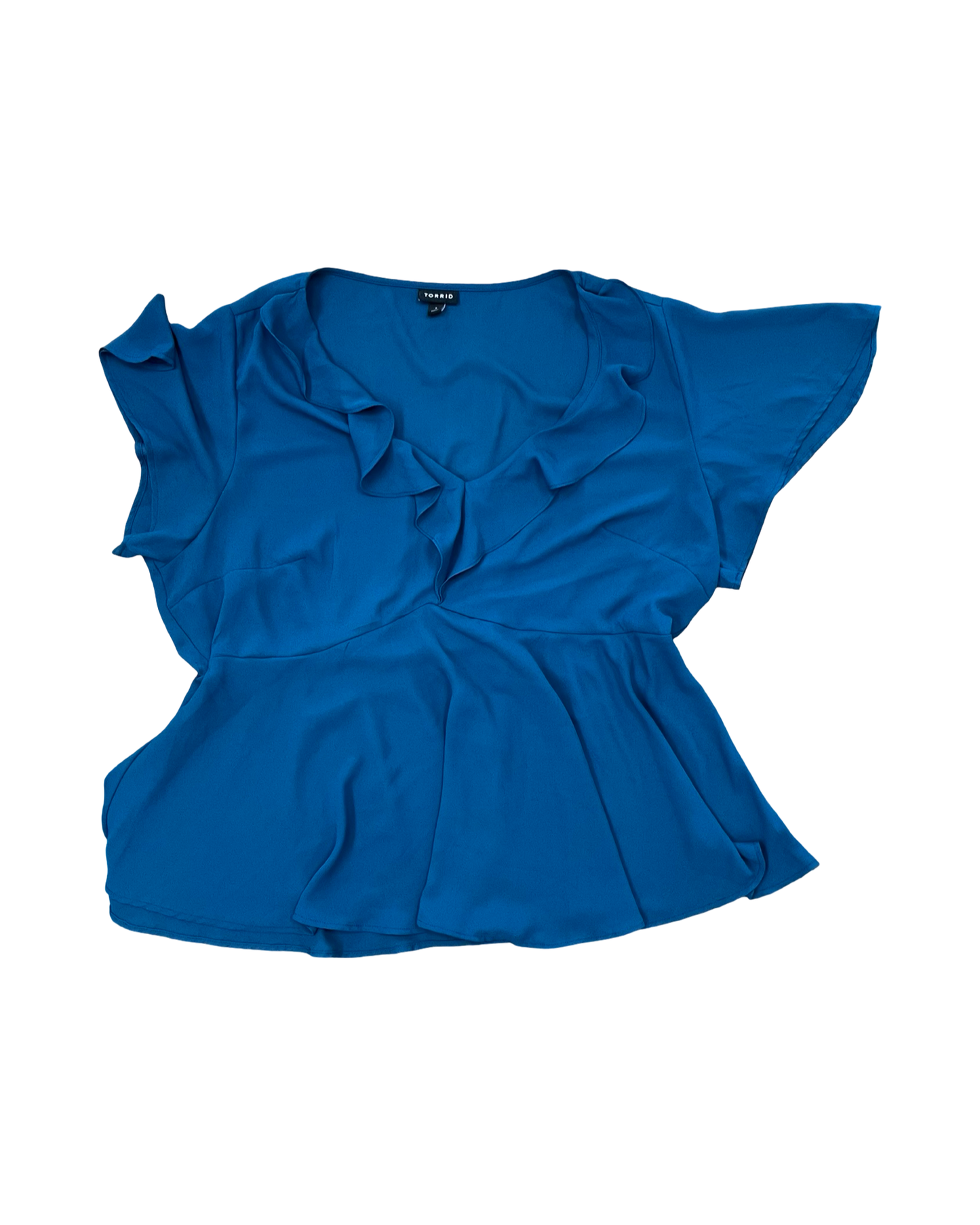 Top Ss By Torrid In Teal, Size:1X