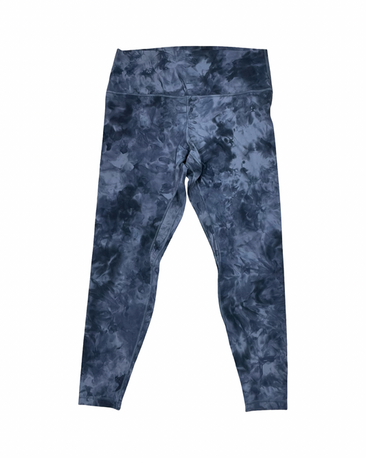 Athletic Leggings Capris By Lululemon In Grey, Size:14