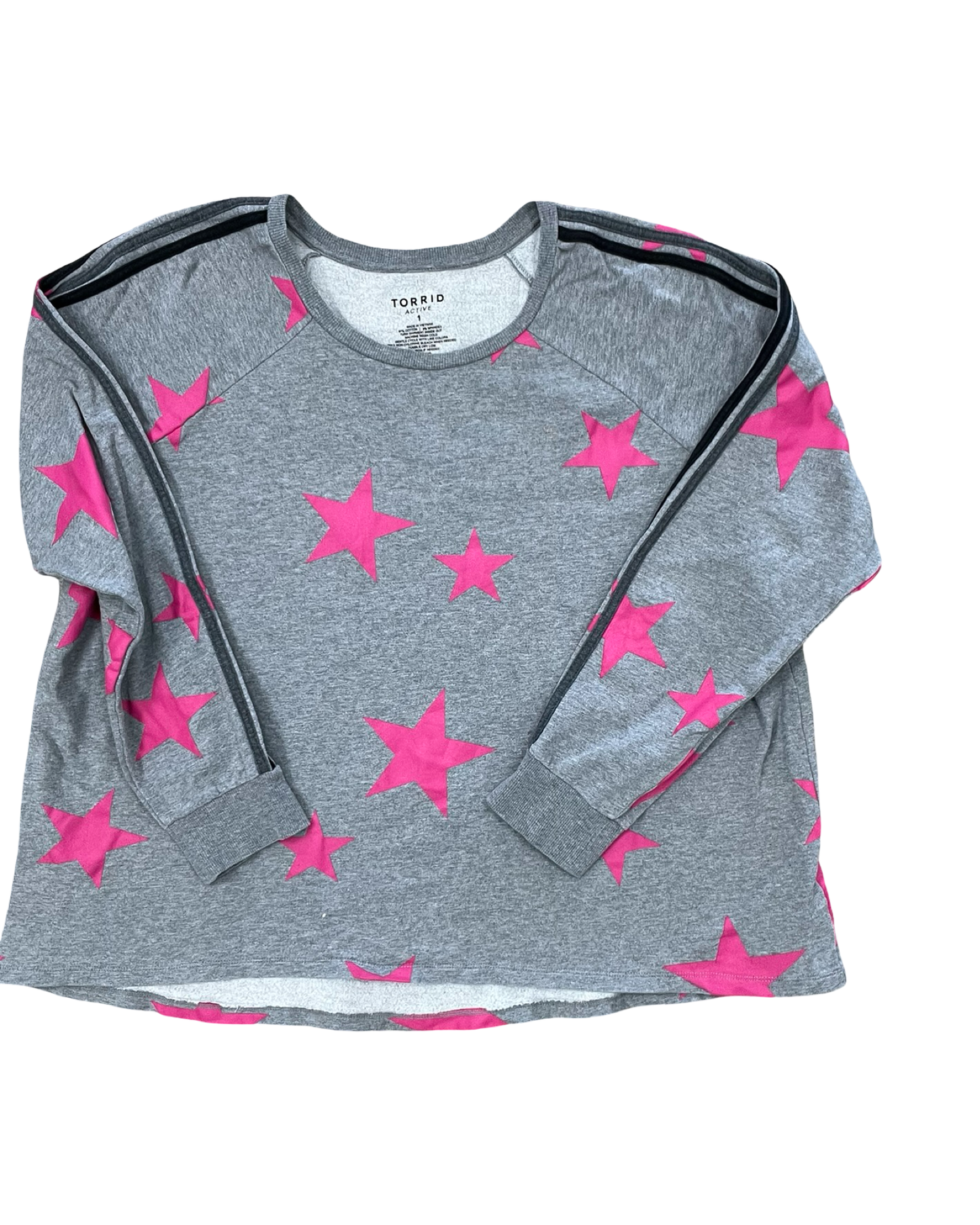 Athletic Sweatshirt Crewneck By Torrid In Grey, Size:1X