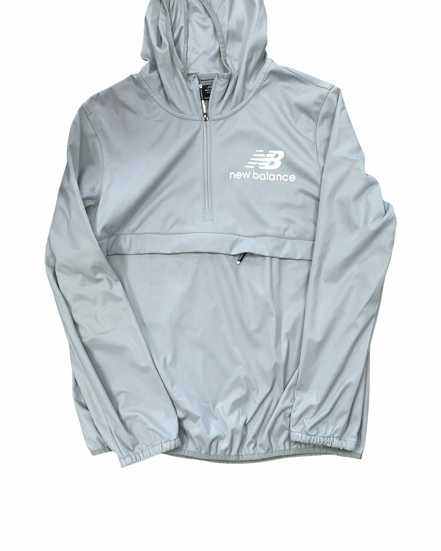 Athletic Top Ls Hoodie By New Balance In Grey, Size:Xl