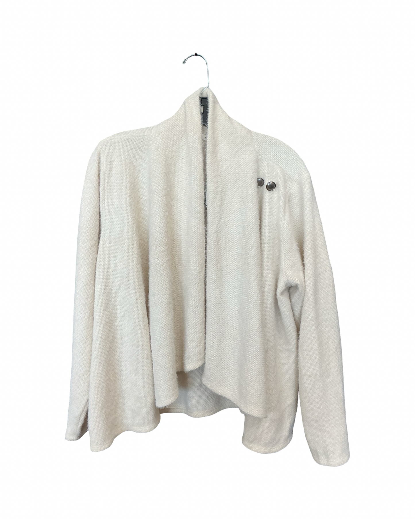 Cardigan By Maurices In Cream, Size:1X