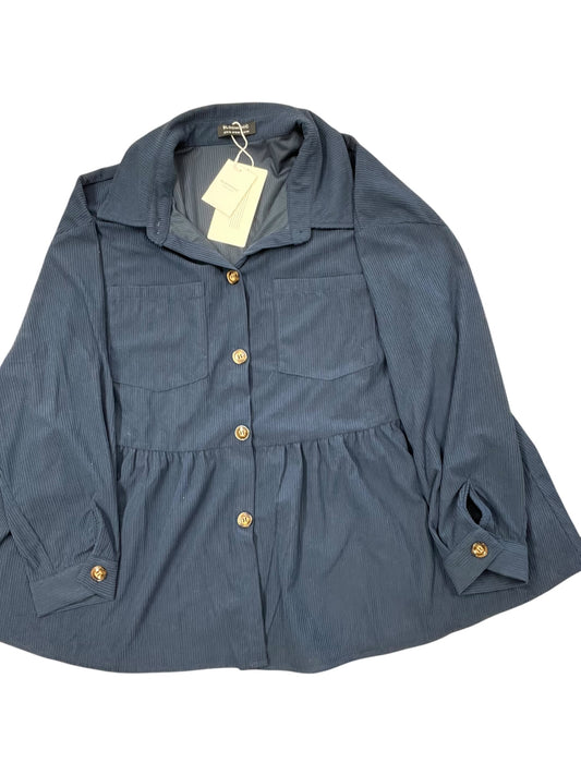 Top Ls By Bloomchic In Navy, Size:L