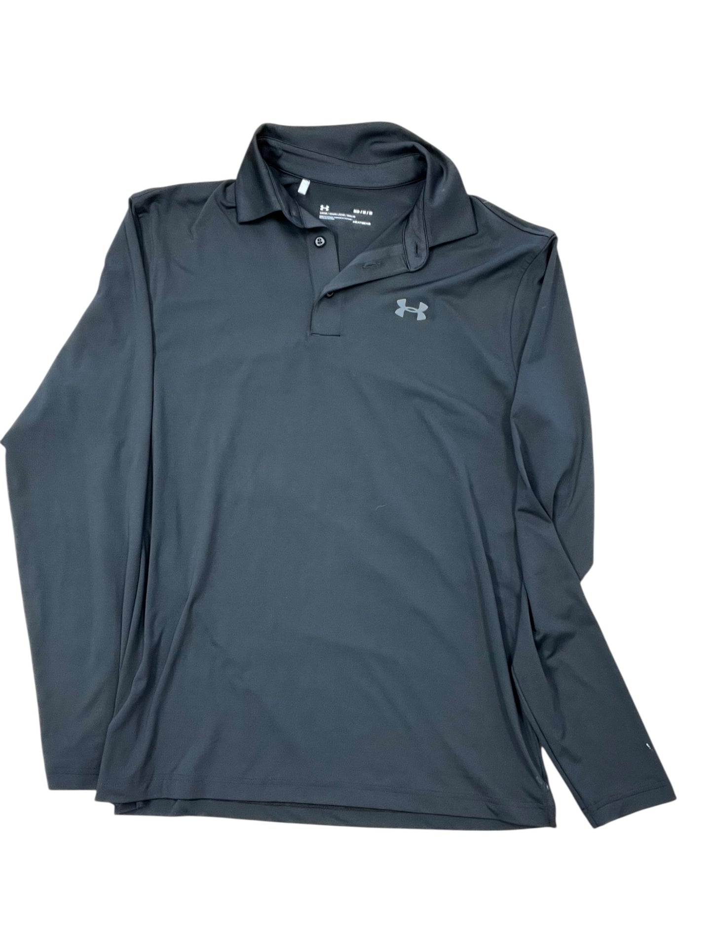 Athletic Top Ls Collar By Under Armour In Black, Size:M