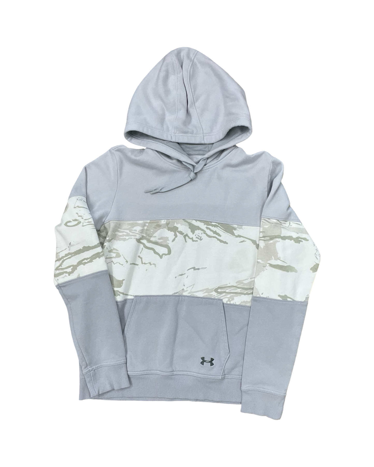 Athletic Sweatshirt Hoodie By Under Armour In Grey, Size:M