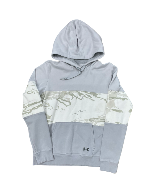 Athletic Sweatshirt Hoodie By Under Armour In Grey, Size:M