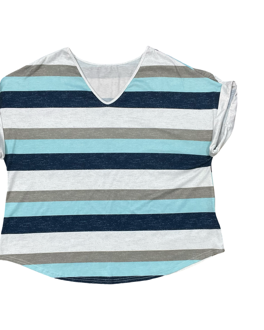 Top Ss By Shein In Blue & Green, Size:3X