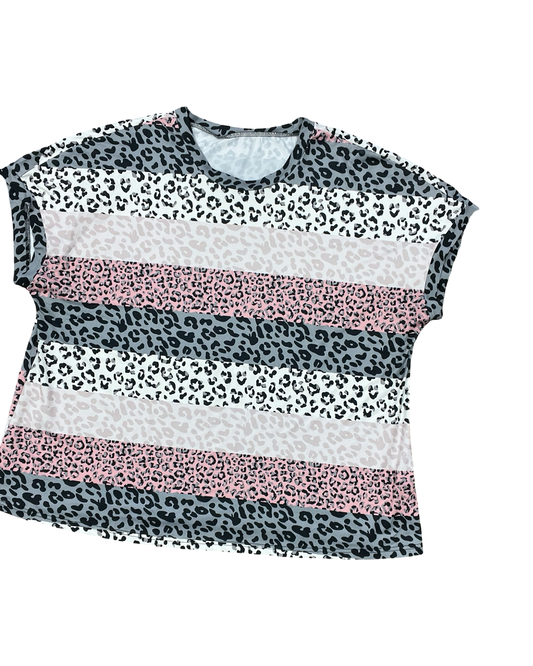 Top Ss By Shein In Animal Print, Size:2X