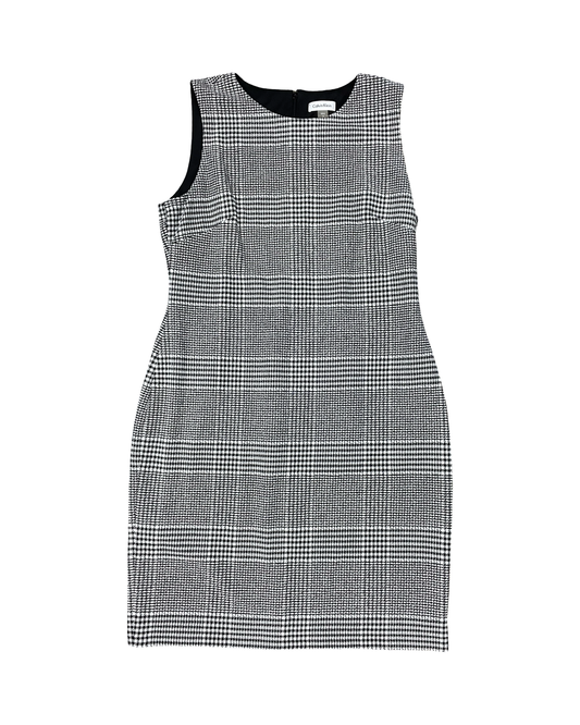 Dress Work By Calvin Klein In Black & White, Size:L