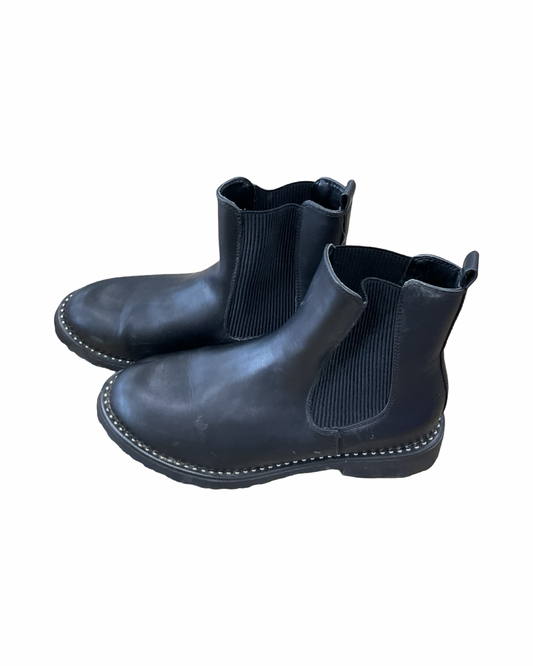 Boots Ankle Heels By Miami In Black, Size:6