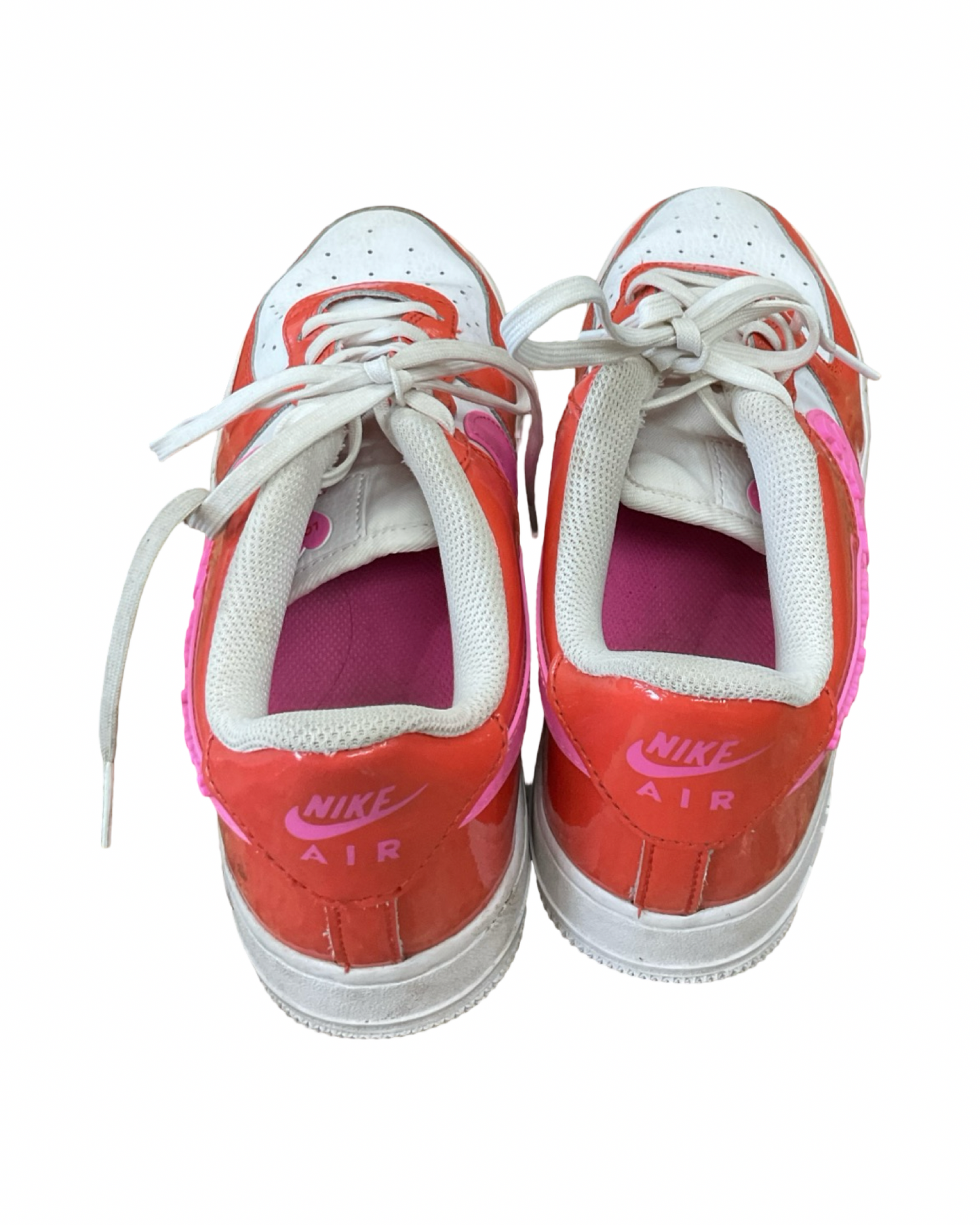 Shoes Sneakers By Nike In Orange & White, Size:6