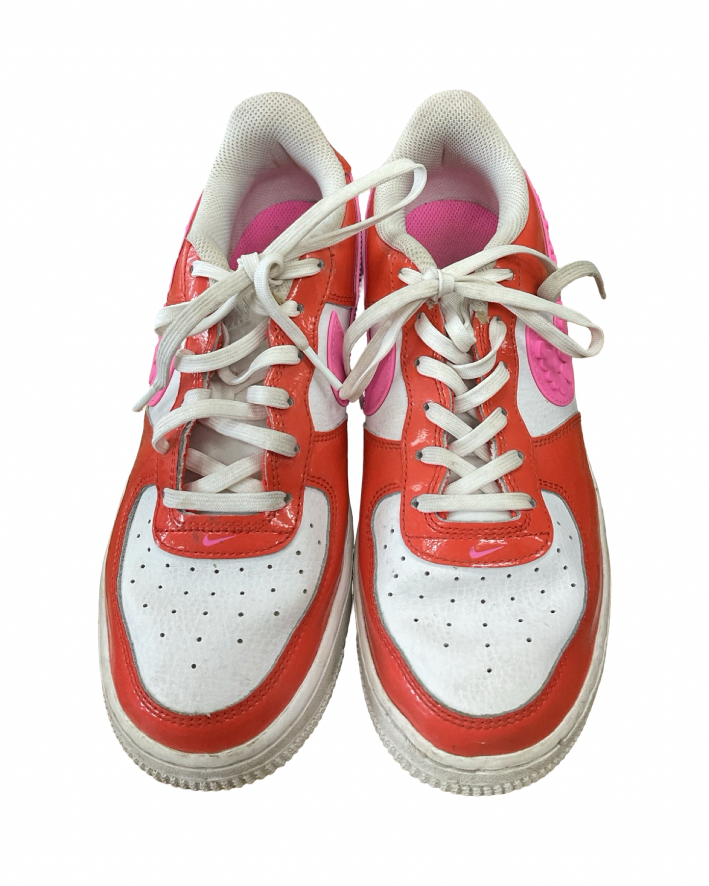 Shoes Sneakers By Nike In Orange & White, Size:6