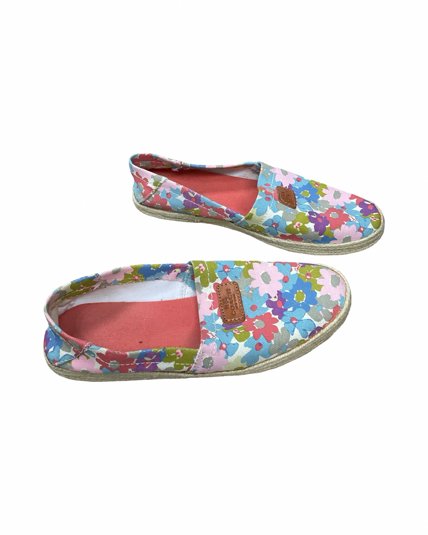 Shoes Flats By Clothes Mentor In Floral Print, Size:8