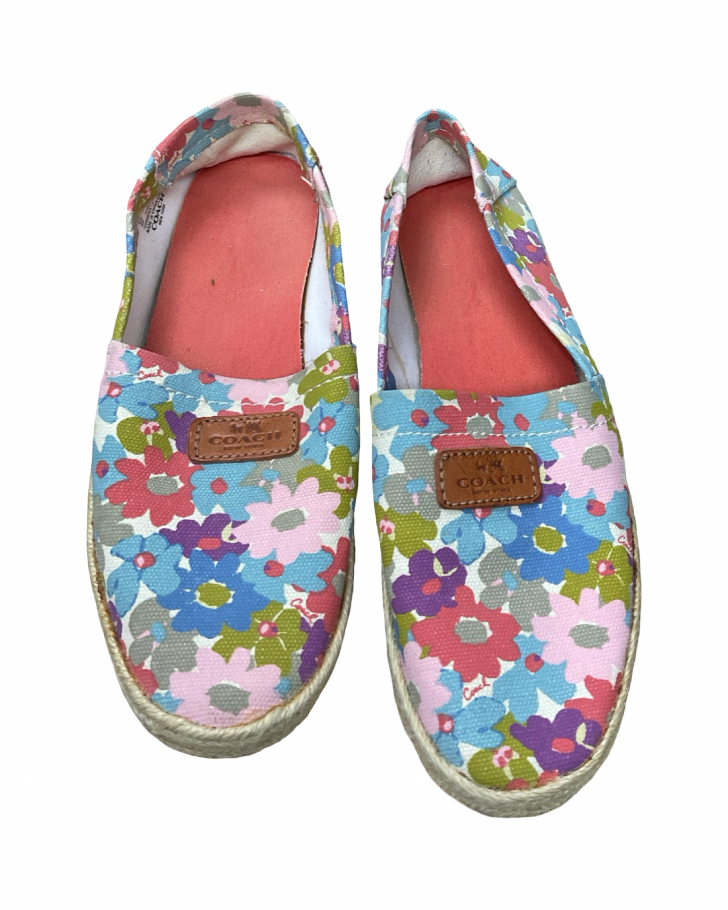 Shoes Flats By Clothes Mentor In Floral Print, Size:8