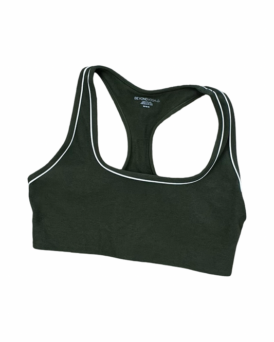 Athletic Bra By Beyond Yoga In Green, Size:M