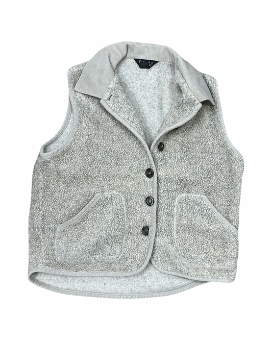 Vest Faux Fur & Sherpa By Rafaella In Tan, Size:M