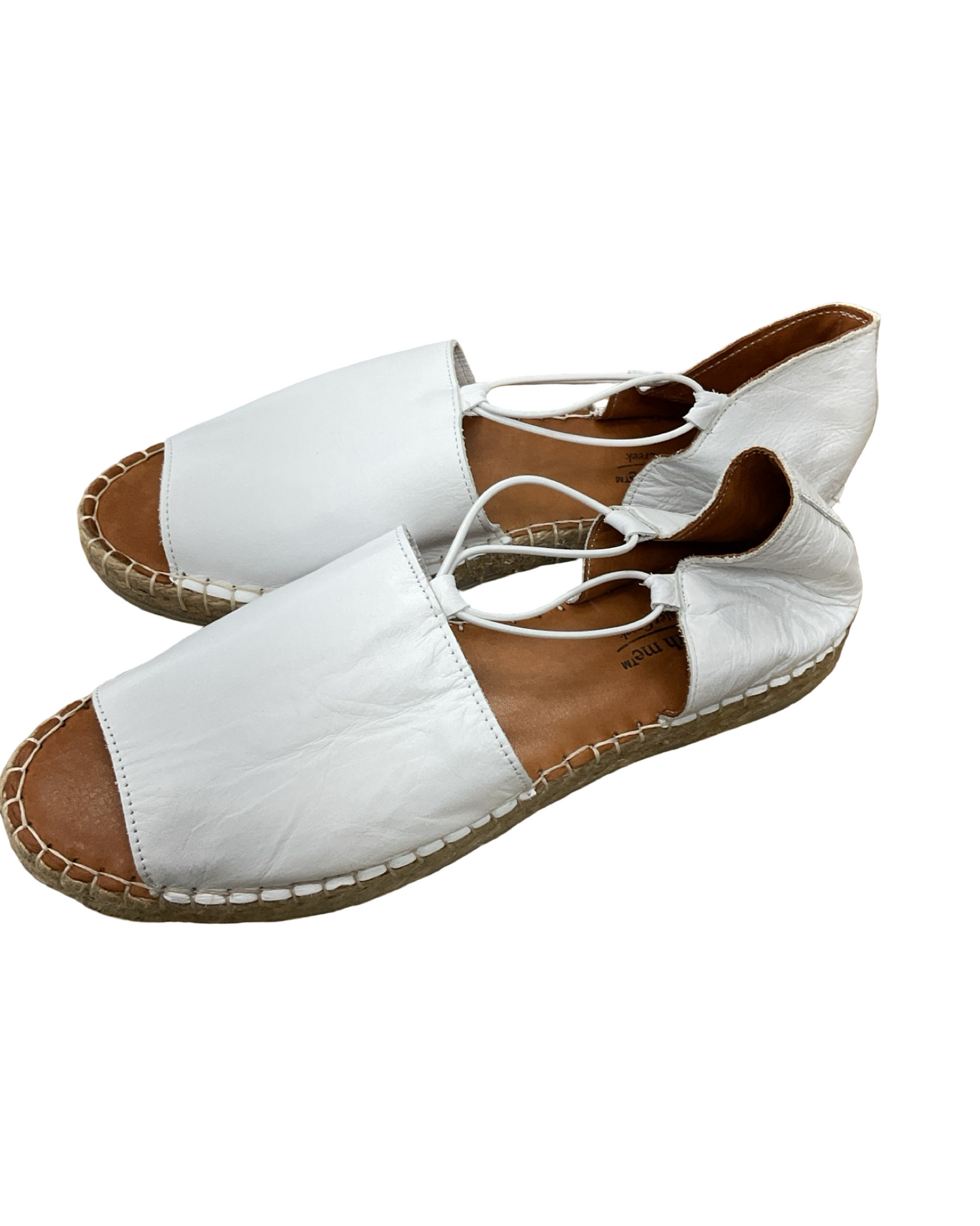 Sandals Flats By Coldwater Creek In White, Size:10.5
