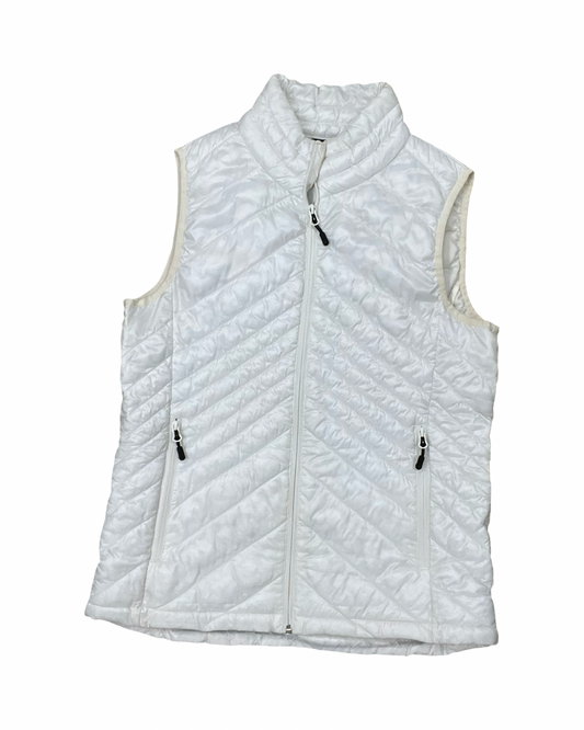 Vest Puffer & Quilted By Clothes Mentor In White, Size:M