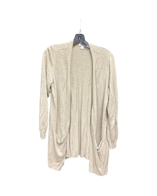 Sweater Cardigan By Style And Company In Beige, Size:1X