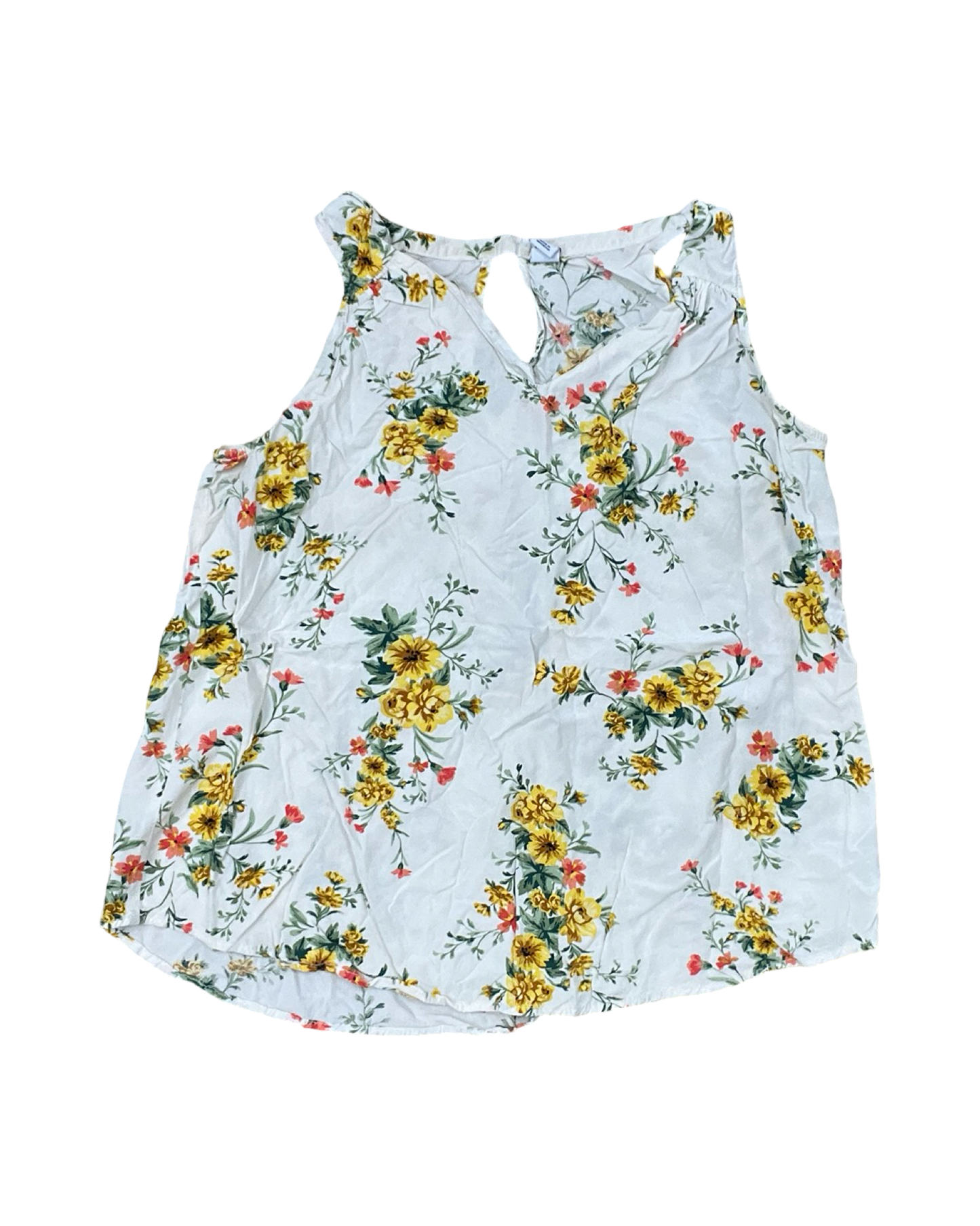 Top Sleeveless By Old Navy In Floral Print, Size:L