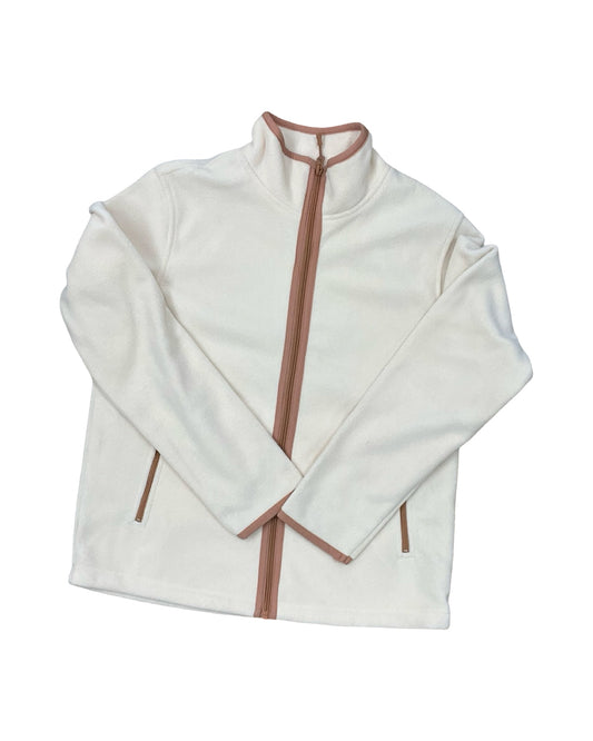Jacket Fleece By Natural Reflections In Cream, Size:M