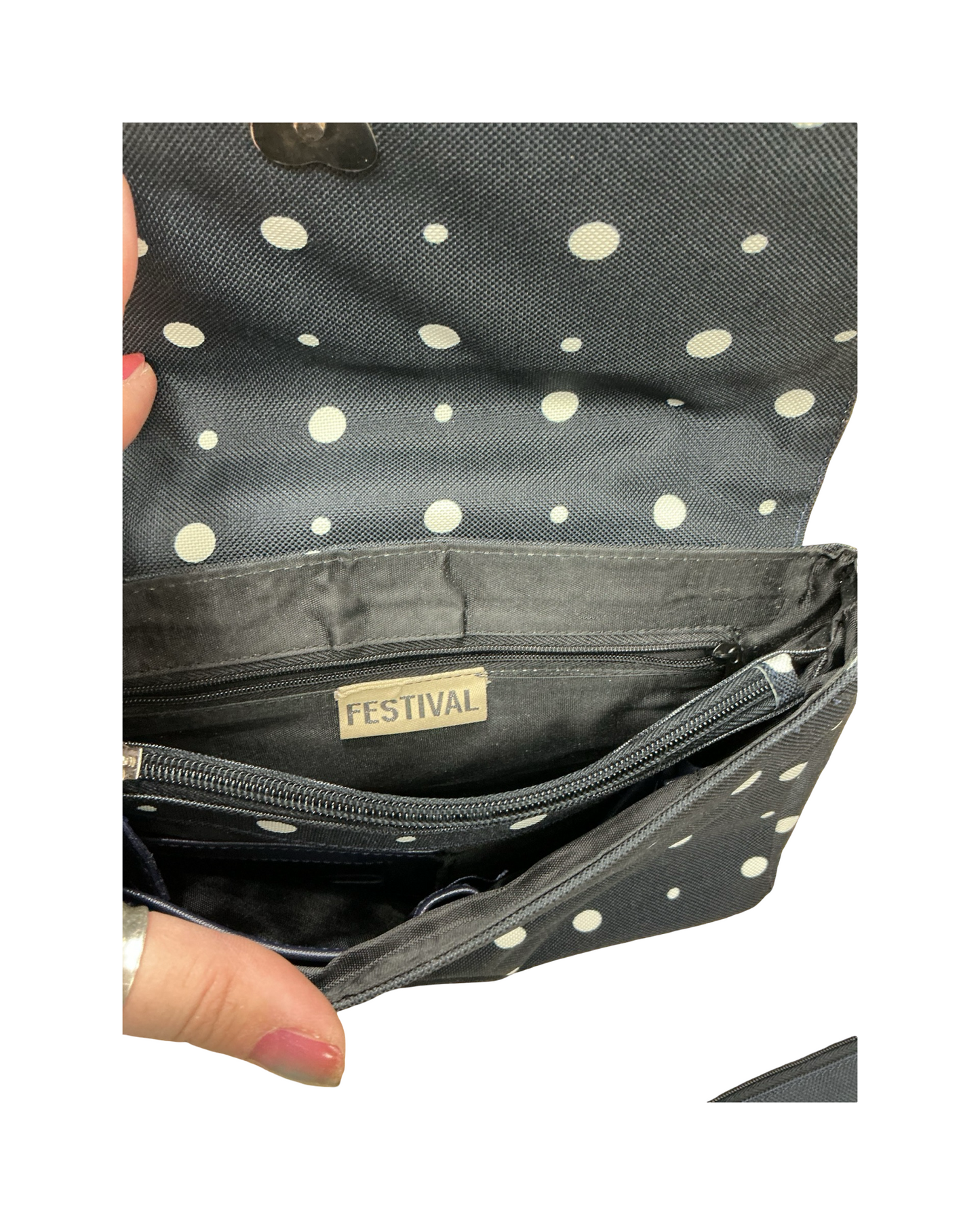 Crossbody By Clothes Mentor In Navy, Size:Medium