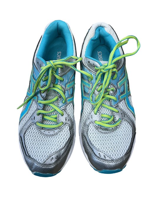 Shoes Athletic By Asics In White & Yellow, Size:8.5