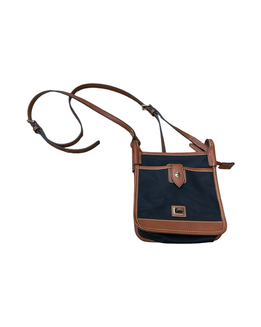 Crossbody Designer By Dooney And Bourke In Black & Brown, Size:Small