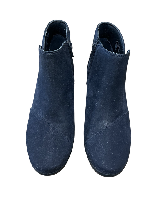 Boots Ankle Flats By Clarks In Blue, Size:6.5