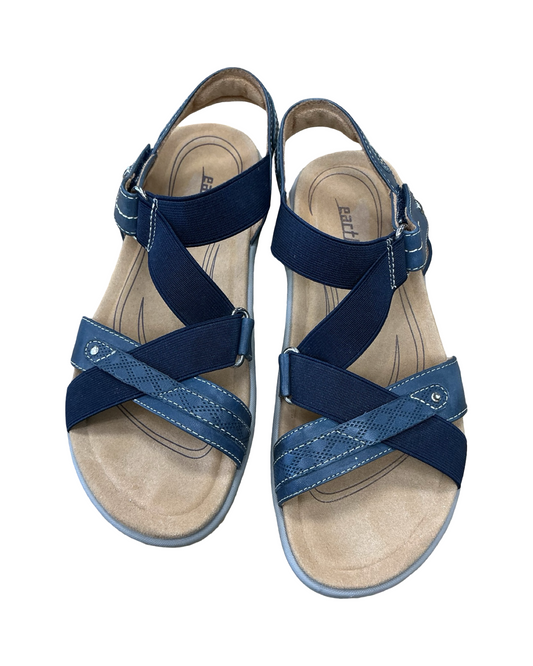 Sandals Flats By Earth In Blue, Size:6.5