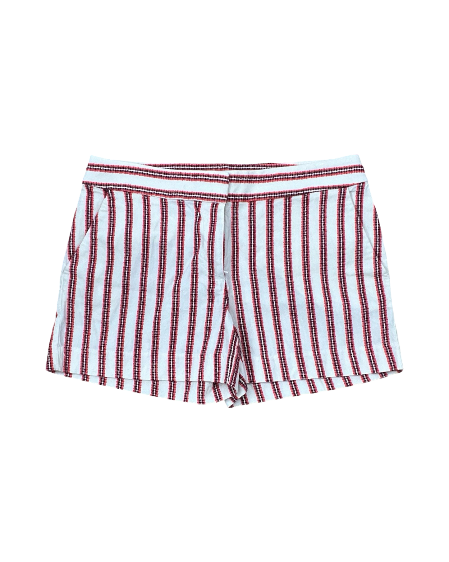Shorts By Loft In Cream & Red, Size:4