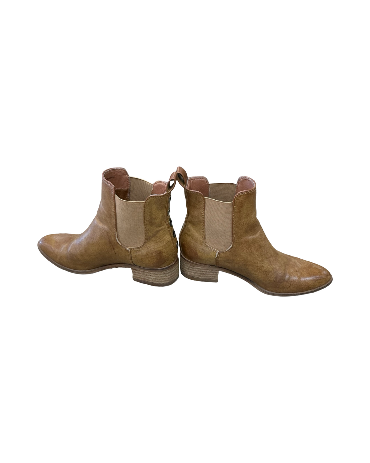 Boots Ankle Flats By Clothes Mentor In Brown, Size:6
