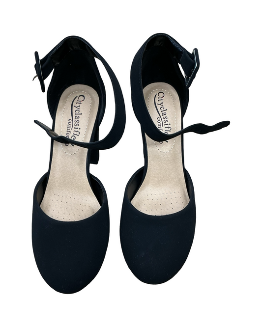 Shoes Heels Block By City Classified In Black, Size:6