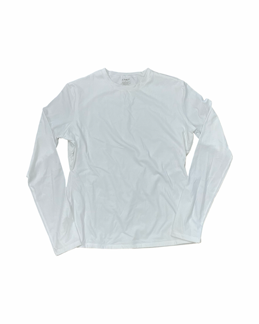 Top Ls Basic By Clothes Mentor In White, Size:Xl